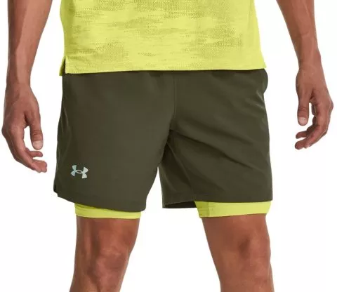 UA LAUNCH 7'' 2-IN-1 SHORT-GRN