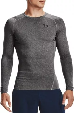 UA HG Armour Comp LS-GRY