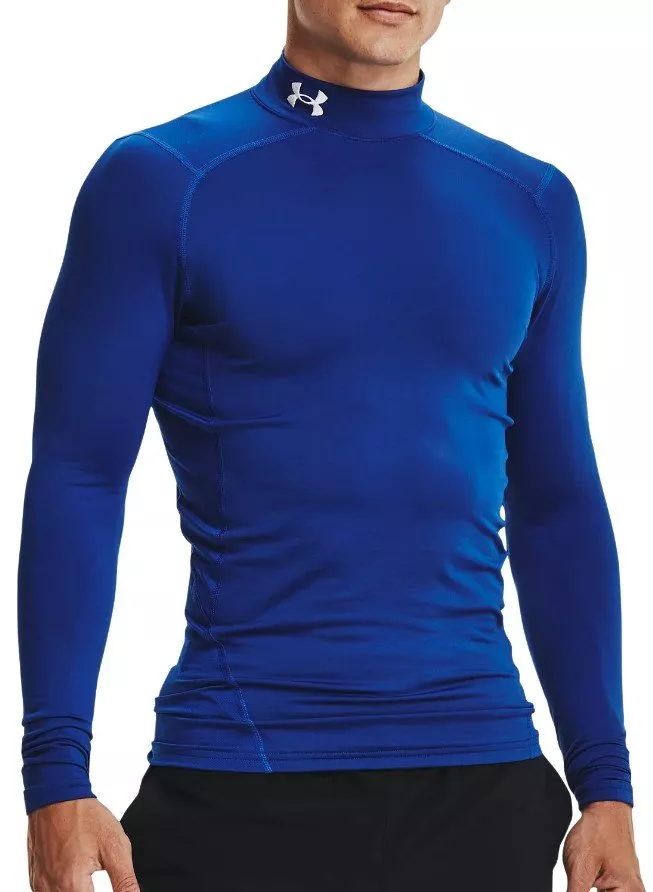 Langarm-T-Shirt Under UA CG Armour Comp Mock-BLU