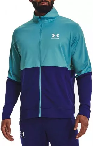 UA PIQUE TRACK JACKET-BLU