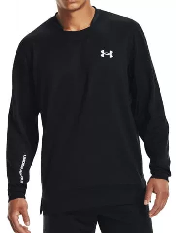UA ARMOUR TERRY CREW-BLK