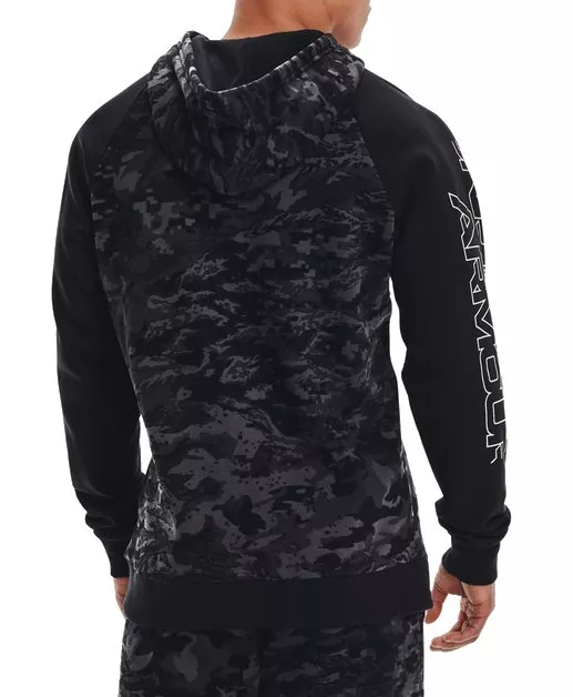 Under Armour UA RIVAL FLC CAMO SCRIPT Kapucnis melegítő felsők