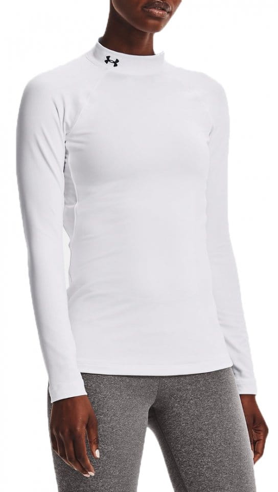 Magliette a maniche lunghe Under Armour UA CG Authentics Mockneck-WHT