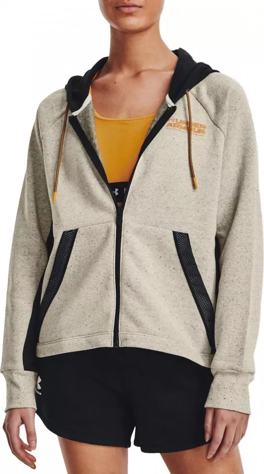 Felpe con cappuccio Under Armour Rival + FZ Hoodie-BRN