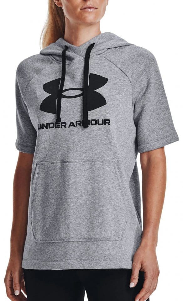Hooded sweatshirt Under Armour Rival Fleece SS Hoodie-GRY