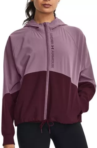 Chaqueta Under Armour Recover Woven rosa negro mujer