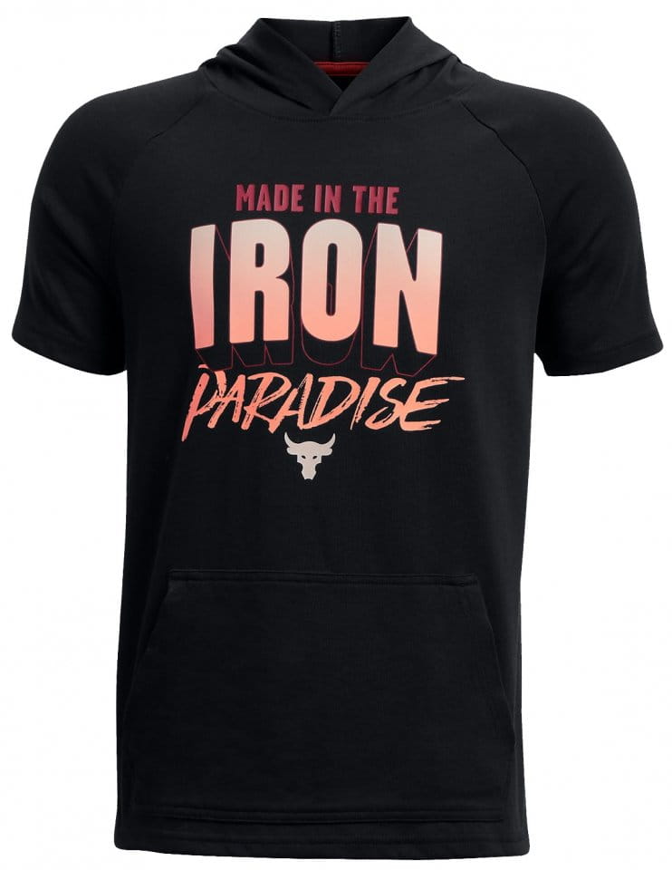 Dětská mikina s kapucí a krátkým rukávem Under Armour Project Rock