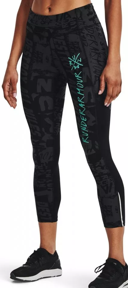 Hlače 3/4 duljine Under Armour UA Destroy All Miles Ankle Tight-BLK