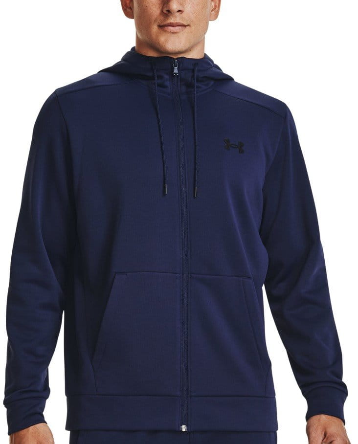 Суитшърт с качулка Under UA Armour Fleece FZ Hoodie-BLU