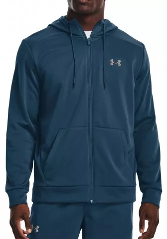 UA Armour Fleece FZ Hoodie-BLU