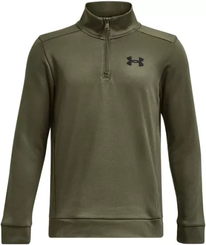 UA Armour Fleece 1/4 Zip-GRN