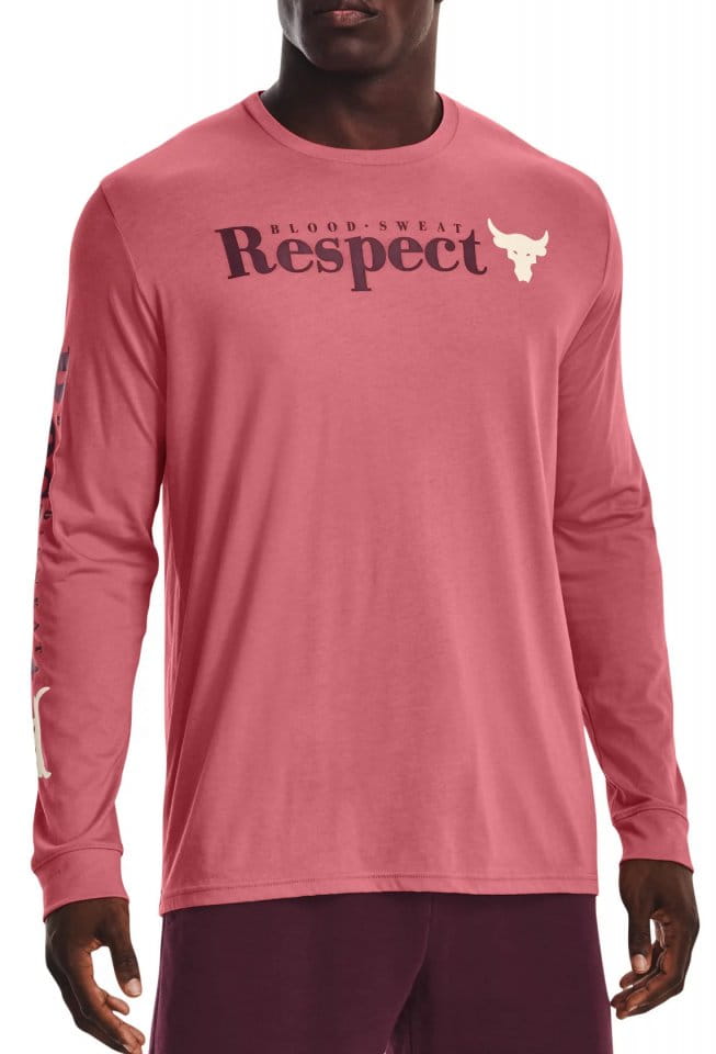 T-Shirt de manga comprida Under Armour UA PJT ROCK RESPECT LS-PNK