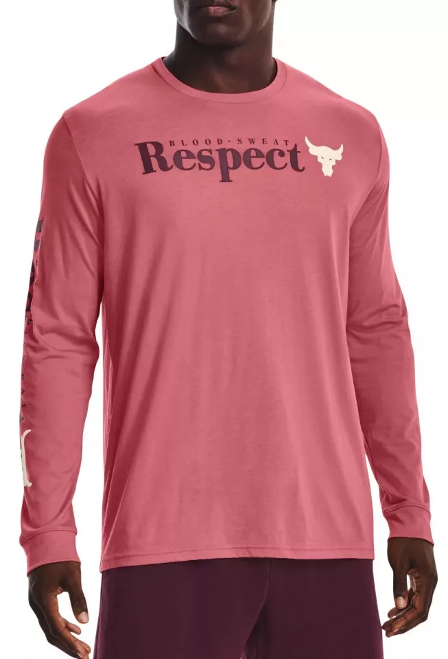 T-Shirt de manga comprida Under Armour UA PJT ROCK RESPECT LS-PNK