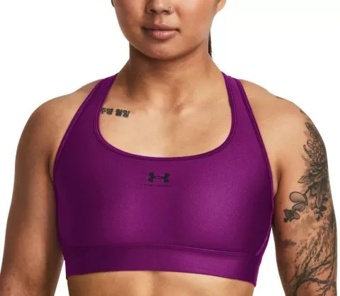  Crossback Mid Emboss, purple - sports bra for
