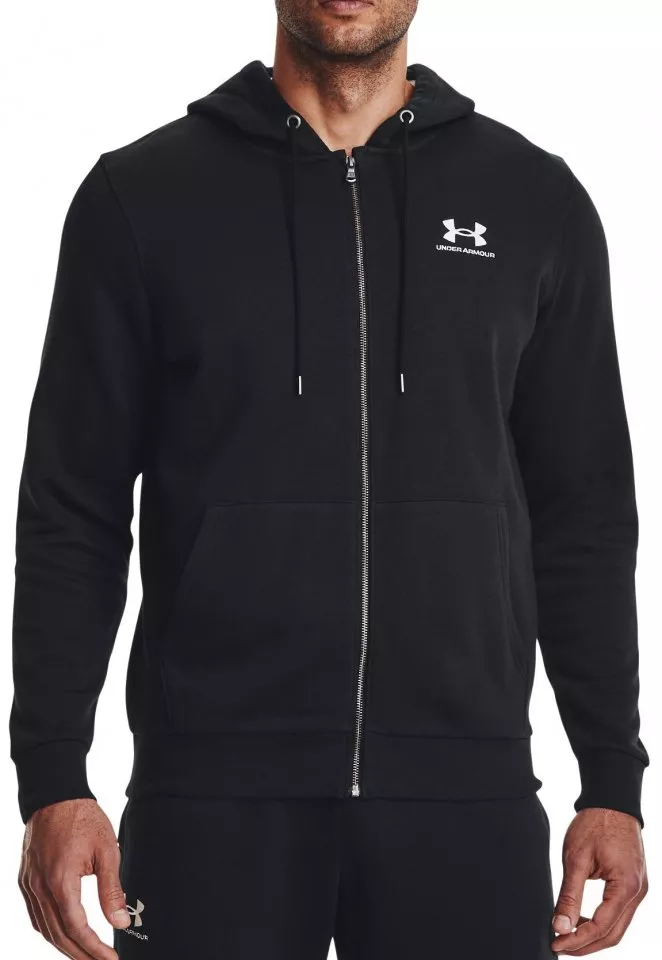 Hoodie Under Armour UA Essential Fleece FZ Hood-BLK