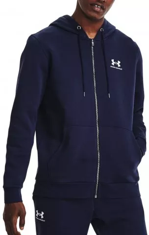 UA Essential Fleece FZ Hood-NVY