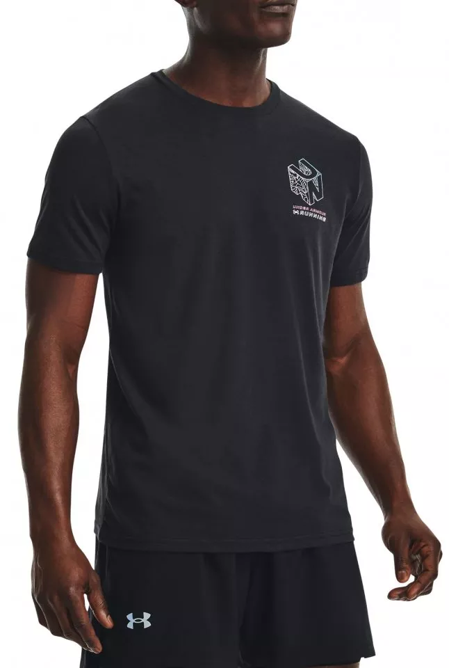 Majica Under Armour UA RUN GRADIENT GRID SS-BLK