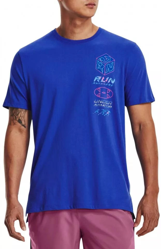 T-shirt Under Armour UA RUN ANYWHERE TEE v2-BLU