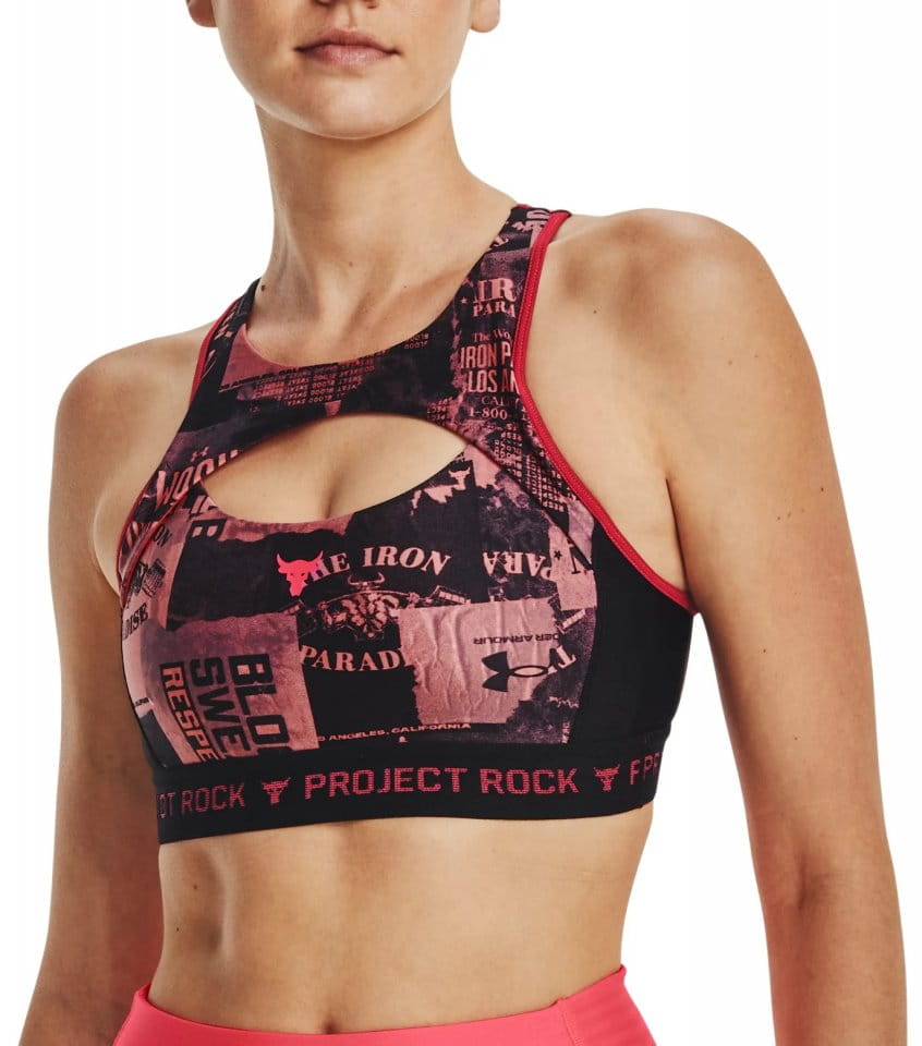 Športni modrček Under Armour UA Pjt Rck Csbk Bra Nov Prnt-PNK