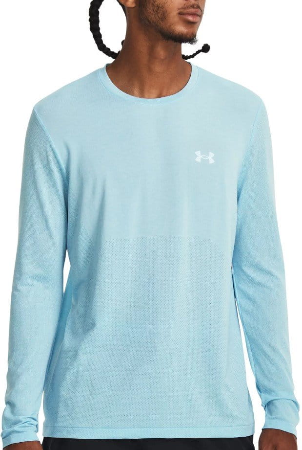 Langarm-T-Shirt Under Armour UA SEAMLESS STRIDE LS-BLU