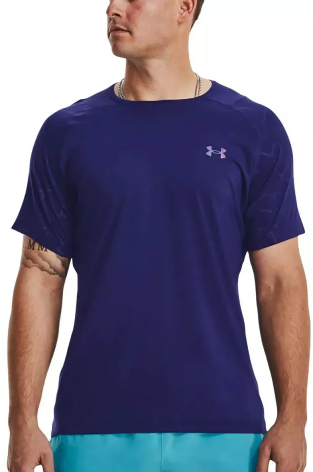 podkoszulek Under Armour UA Rush Emboss SS-BLU