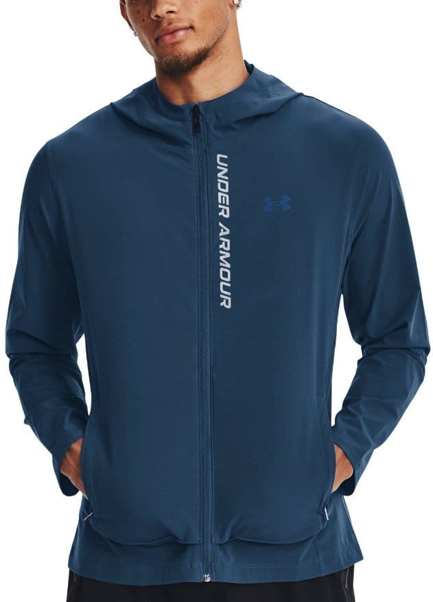 Hooded jacket Under Armour OUTRUN THE STORM JACKET BLU