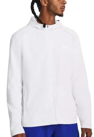 UA STORM RUN HOODED JACKET-WHT