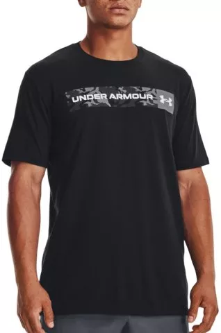 UA CAMO CHEST STRIPE SS-BLK