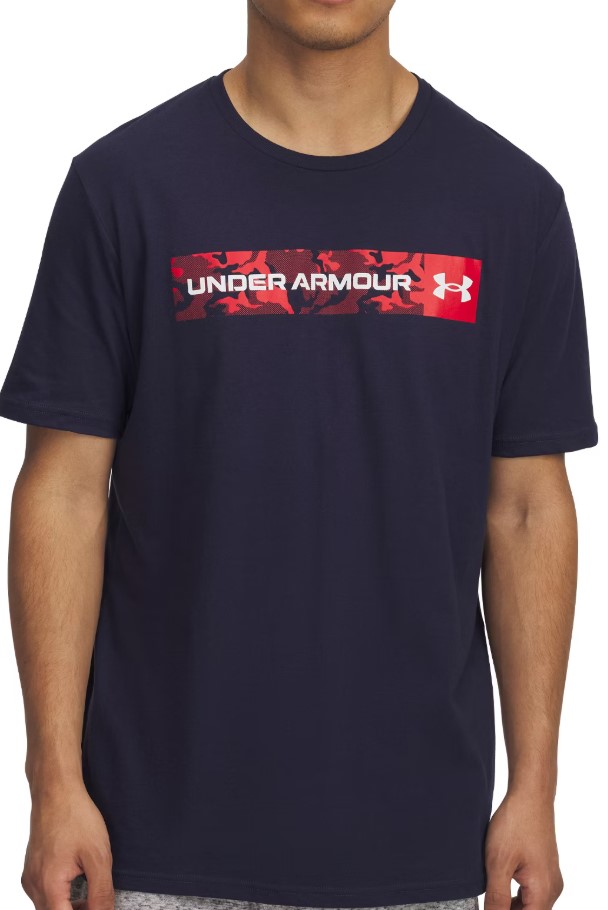 UA CAMO CHEST STRIPE SS