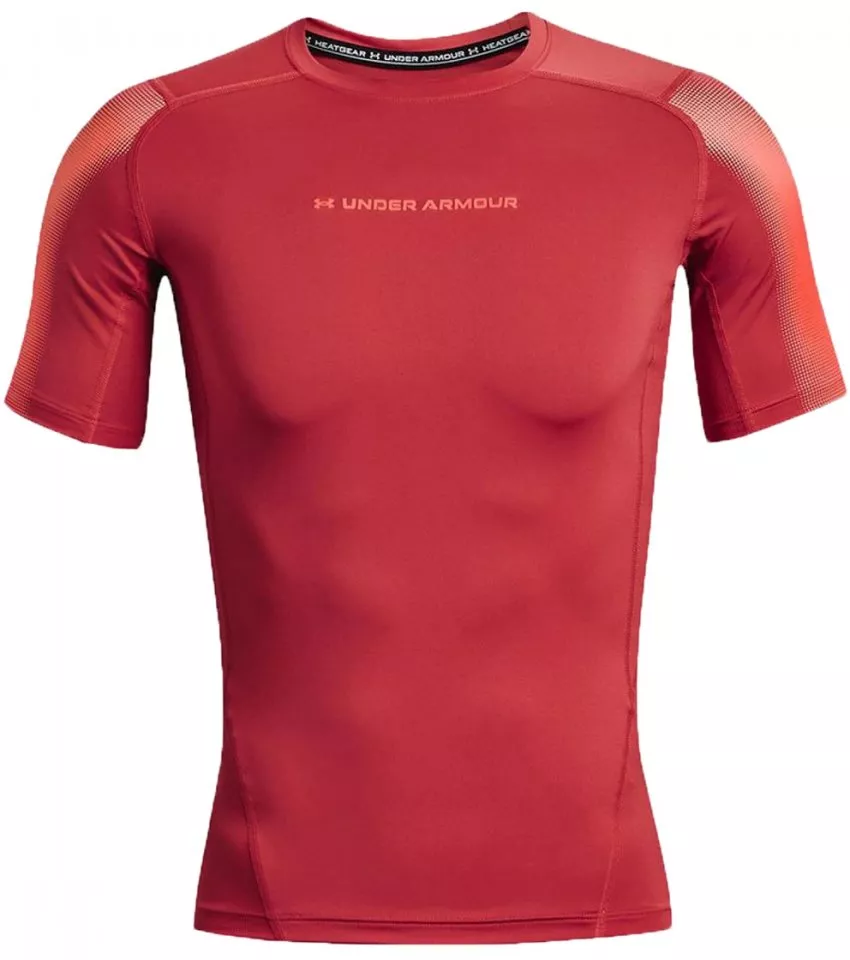 T-Shirt Under UA HG Armour Novelty SS-RED