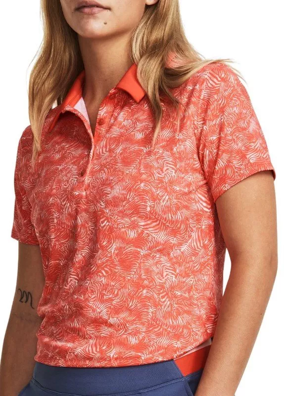 Under Armour UA Playoff Printed SS Polo-RED Rövid ujjú póló