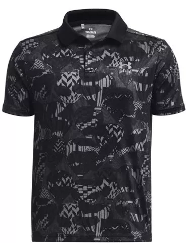 UA Performance Printed Polo-BLK