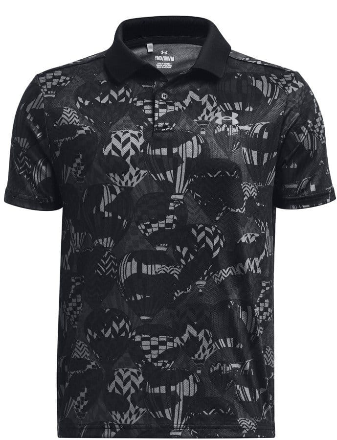 T-Shirt Under Armour UA Performance Printed Polo-BLK