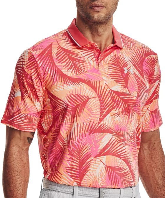 Under Armour UA Iso-Chill Grphc Palm Polo-PNK Rövid ujjú póló