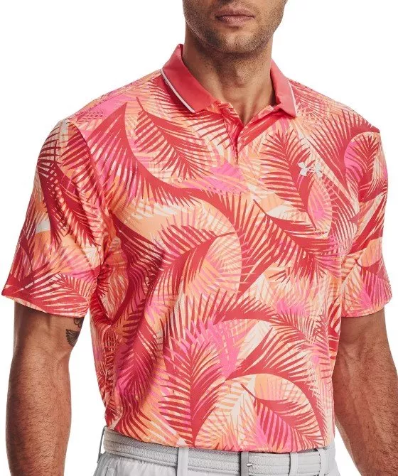 Under Armour UA Iso-Chill Grphc Palm Polo-PNK Rövid ujjú póló