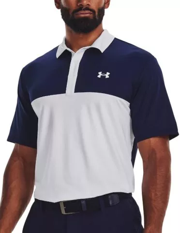 UA Perf 3.0 Color Block Polo-WHT