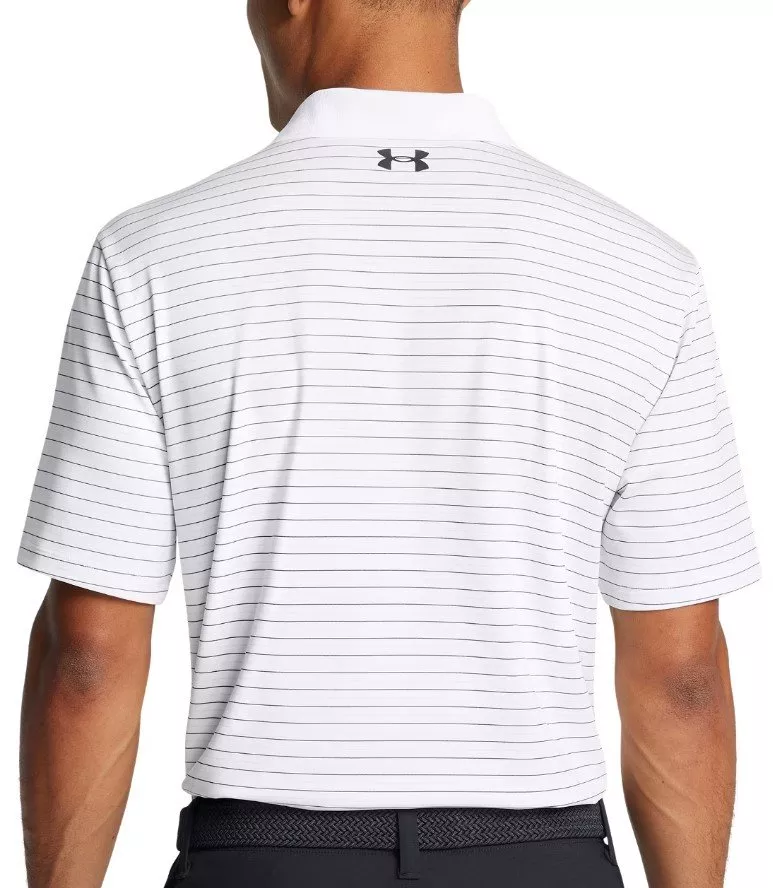 podkoszulek Under Armour UA Matchplay Stripe Polo-WHT