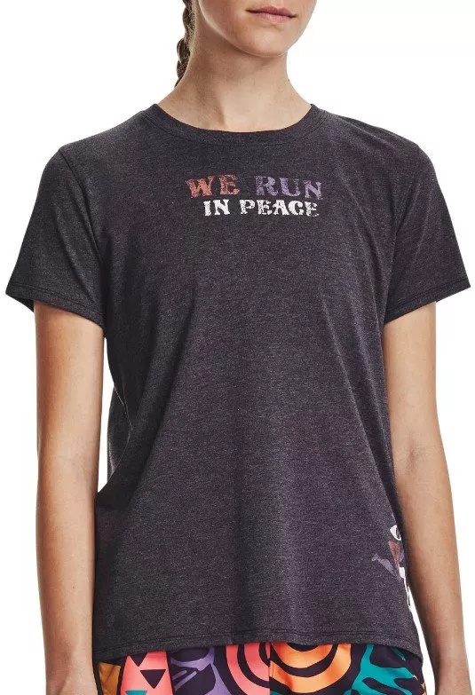 Under Armour UA Run In Peace SS Tee-BLK Rövid ujjú póló