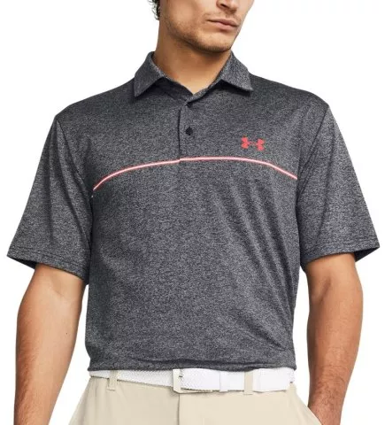 UA Playoff 3.0 Stripe Polo-BLK