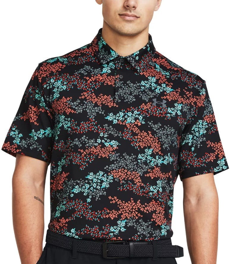 Polo shirt Under Armour UA Playoff 3.0 Printed Polo-BLK