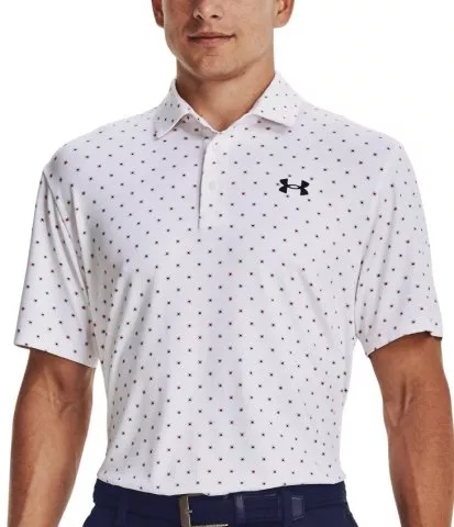 UA Playoff 3.0 Printed Polo-WHT