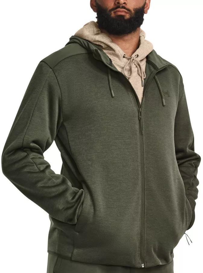 Hooded sweatshirt Under Armour UA ESSENTIAL SWACKET-GRN