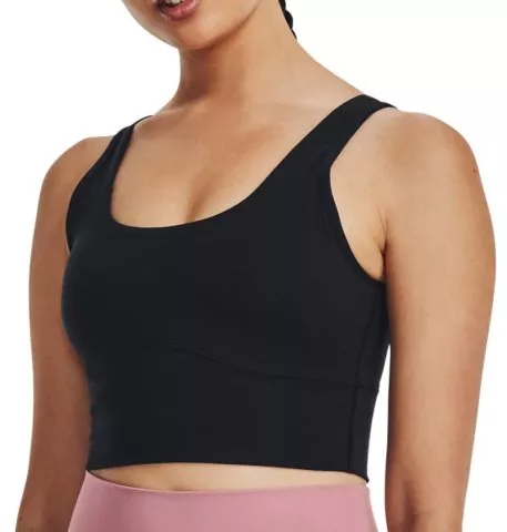 Meridian Fitted Crop Tank-BLK