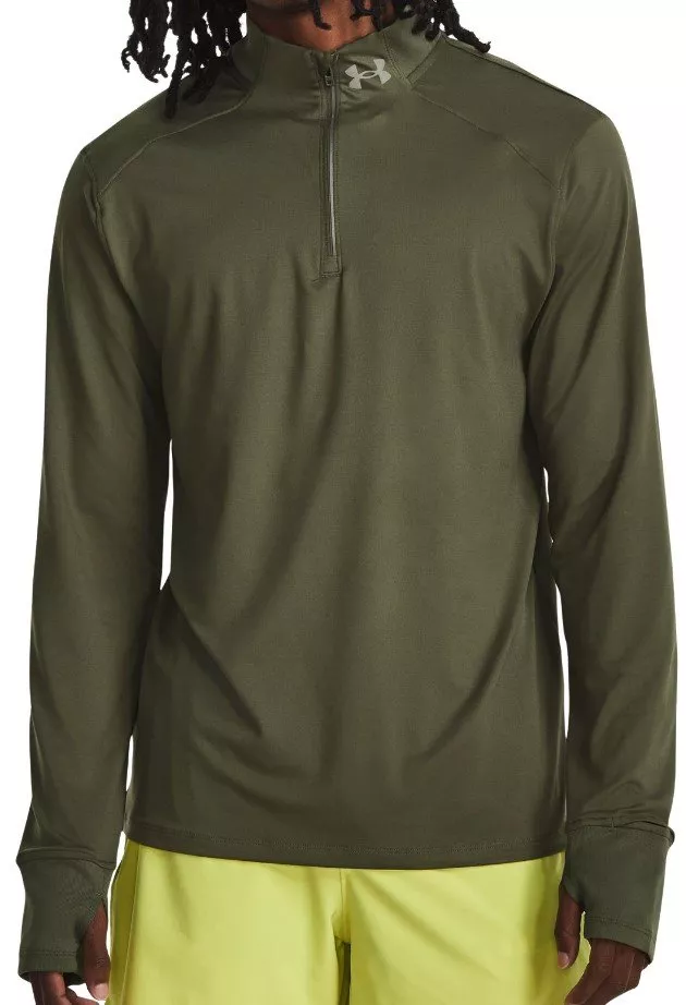 Under Armour QUALIFIER RUN 1/4 ZIP-GRN Melegítő felsők