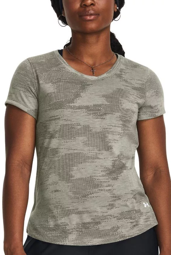 T-Shirt Under Armour UA Streaker Speed Camo SS-GRN