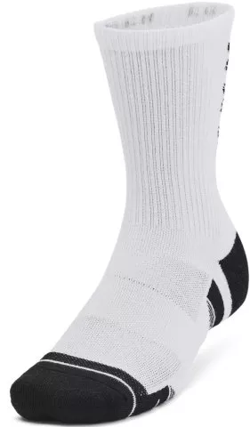 UA Perf Tech Nov 3pk Crew-WHT