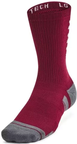 UA Perf Tech Nov 3pk Crew-RED