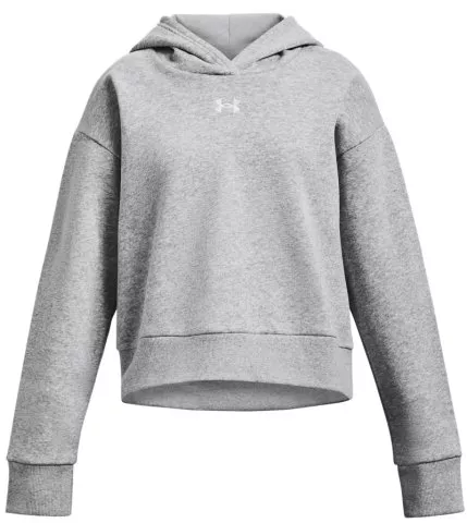 UA Rival Fleece Crop Hoodie-GRY