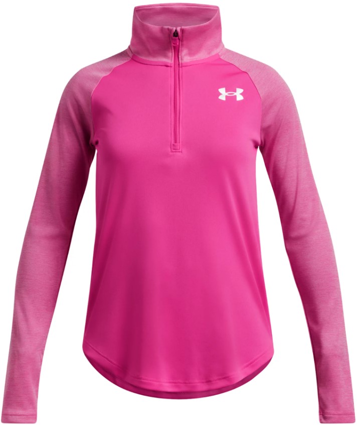 Mikina s kapucňou Under Armour Tech Graphic 1/2 Zip-PNK