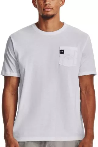 UA ELEVATED CORE POCKET SS-WHT